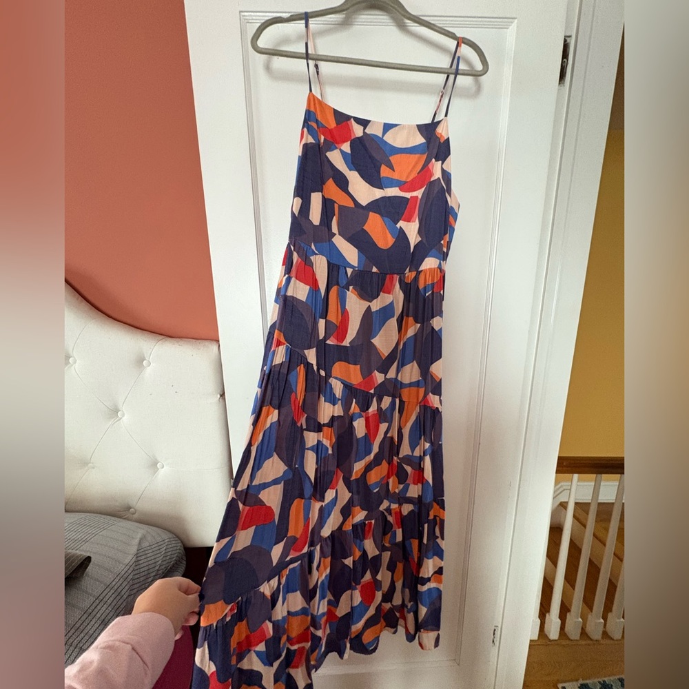 Nine West Multicolor Abstract Maxi Dress